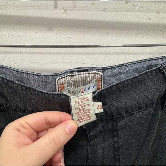 Carbon2cobalt Grey Cotton Utility Cargo Pants Men’s Size 40 - Picture 6 of 10